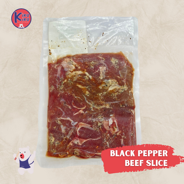 BLACK PEPPER BEEF SLICES Cut Butchery