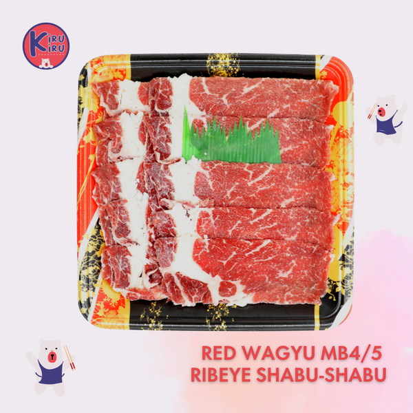 KOREA RED WAGYU MB4/5 RIBEYE SHABU SHABU Cut Butchery