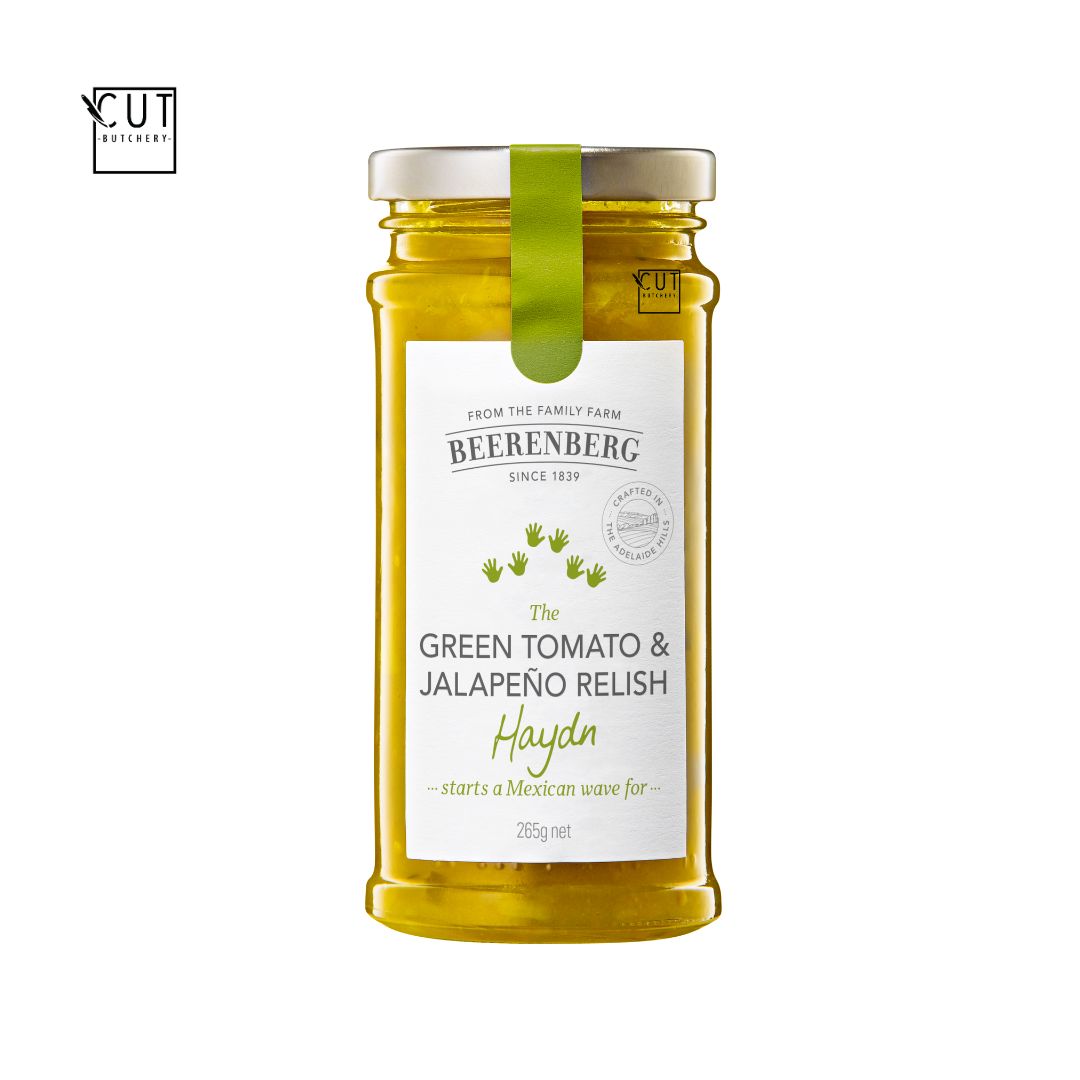 BEERENBERG GREEN TOMATO AND JALEPENO RELISH 165g