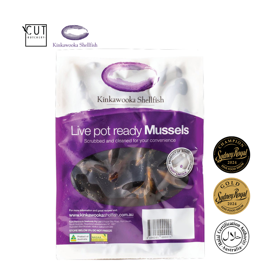 KINKAWOOKA LIVE MUSSELS (1KG)