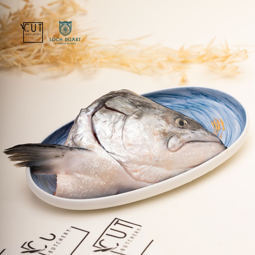 LOCH DUART SCOTTISH SALMON WHOLE HEAD (BUTTERFLY)