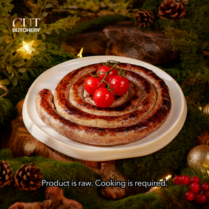 SMOKED APPLES SAGE SNAIL PORK SAUSAGE 1KG (X'MAS EDITION)