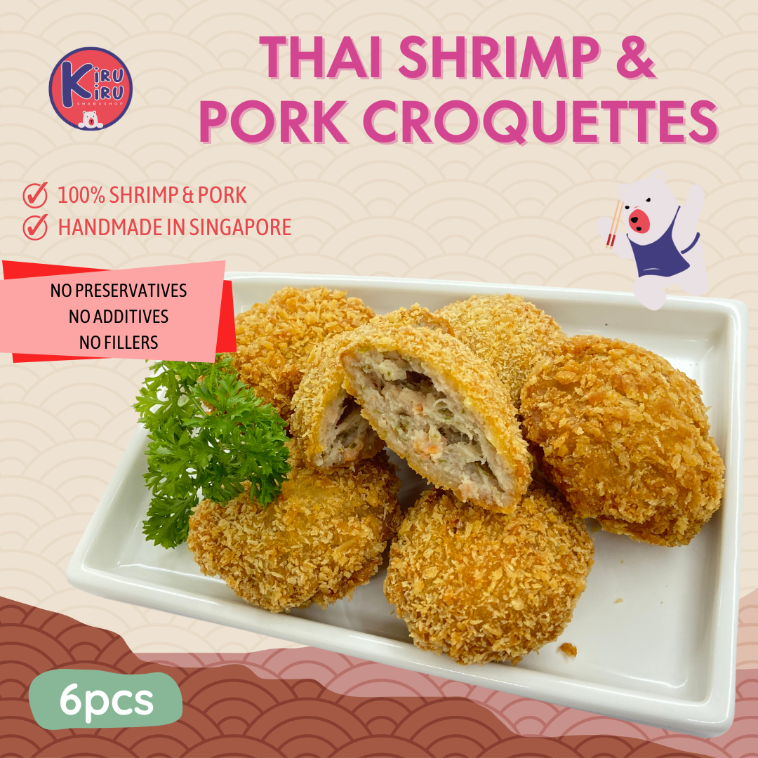 HANDMADE SHRIMP & PORK CROQUETTE
