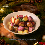 DUCK FAT ROASTED TRI-COLOURED POTATOES 2KG (X'MAS EDITION)