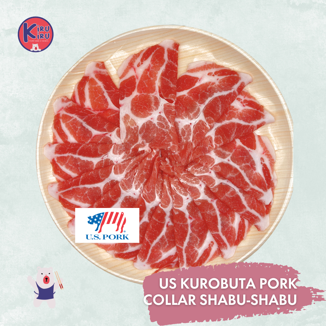 US KUROBUTA PORK COLLAR SHABU SHABU (CHILLED)