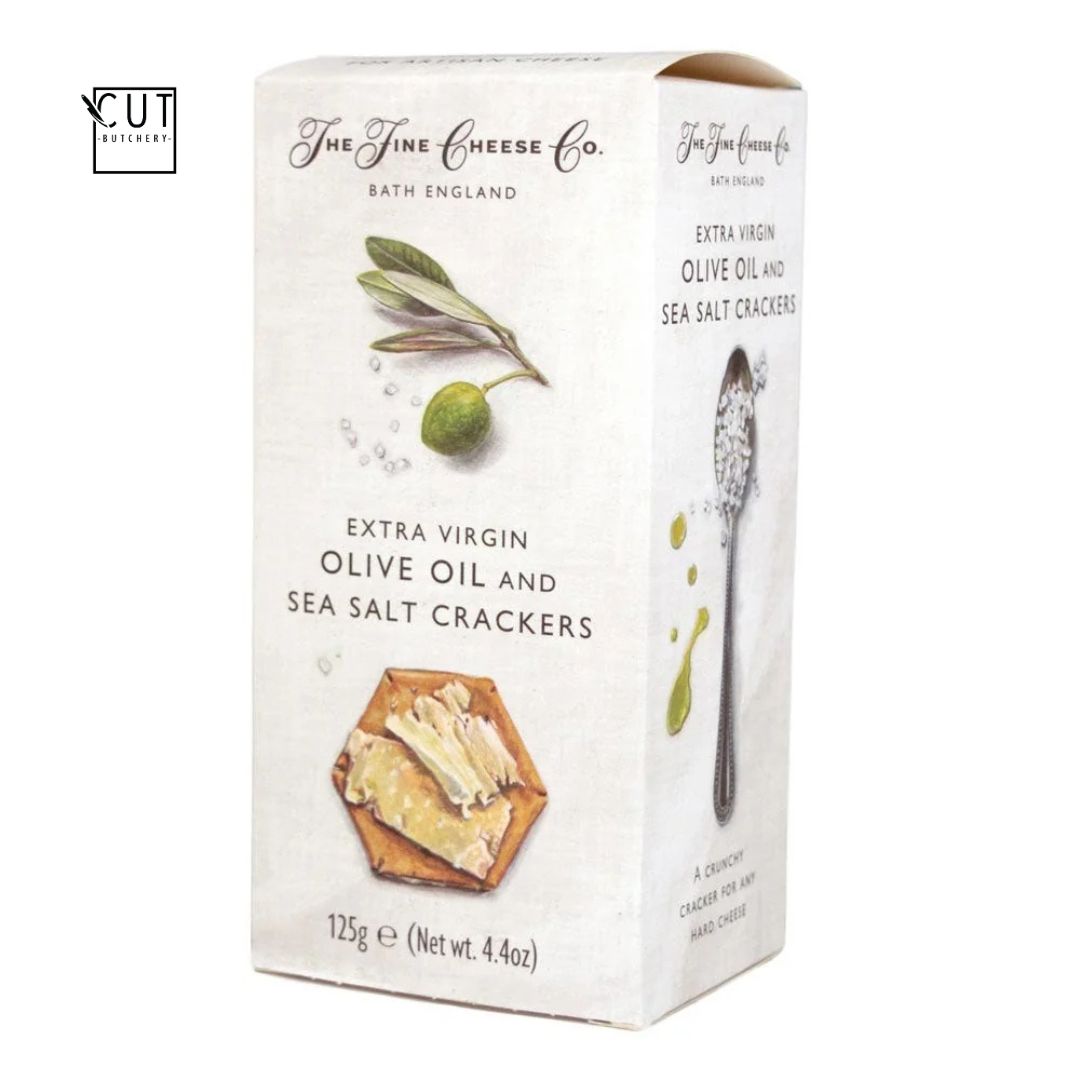 EXTRA VIRGIN OLIVE OIL & SEA SALT CRACKERS 125G